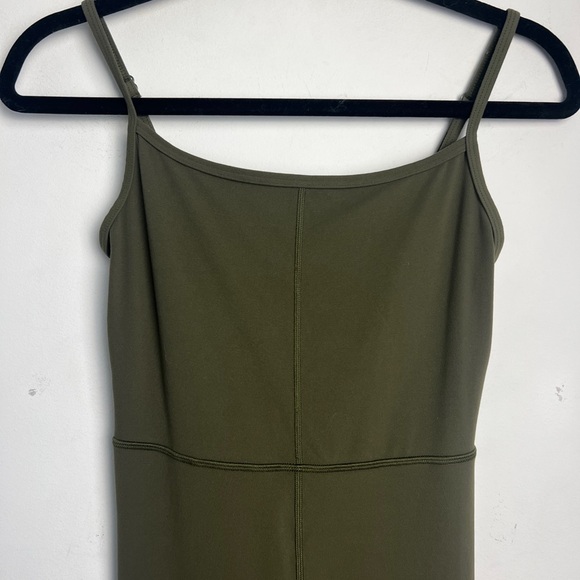 Aritzia Wilfred Free Olive Green Divinity Leotard Square Neck Soft Size Small - Picture 4 of 13